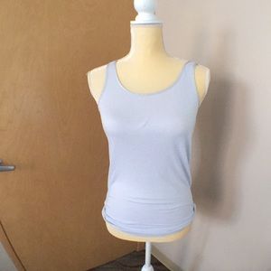 pale blue tank top